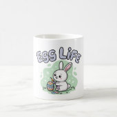 Cute Easter Egg Life Bunny Artwork Kaffeetasse (Mittel)