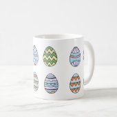Cute Easter Eggs Mug style 2 Kaffeetasse (VorderseiteRechts)