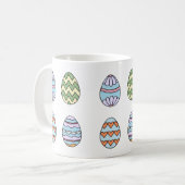 Cute Easter Eggs Mug style 2 Kaffeetasse (Vorderseite Links)