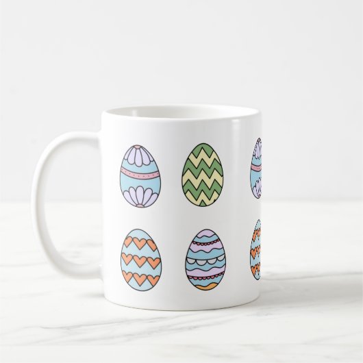 Cute Easter Eggs Mug style 2 Kaffeetasse (Links)