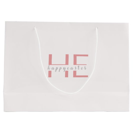 Cute Easter Gift Bag Große Geschenktüte (Rückseite)