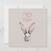 Cute Easter Rabbit in Minimalistic Style Flat Card (Vorderseite)