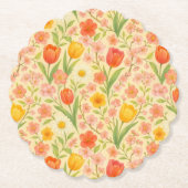 Cute Easter/spring patterned flowers Untersetzer (Vorderseite)