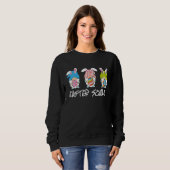 Cute Easter Squad Bunny Gnome Pastel Spring Eggs A Sweatshirt (Vorne ganz)