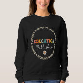 Cute Education Publisher Squad Appreciation back t Sweatshirt (Vorderseite)