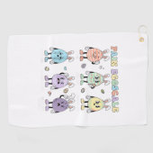 Cute Eggs Schmerzskala Krankenpfleger Triage ICU B Golfhandtuch (Horizontal)