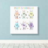 Cute Eggs Schmerzskala Krankenpfleger Triage ICU B Leinwanddruck (Insitu (Holzboden))