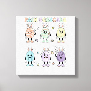 Cute Eggs Schmerzskala Krankenpfleger Triage ICU B Leinwanddruck