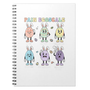 Cute Eggs Schmerzskala Krankenpfleger Triage ICU B Notizblock