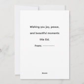 Cute Eid al-Fitr Illustration Feiertagskarte (Rückseite)