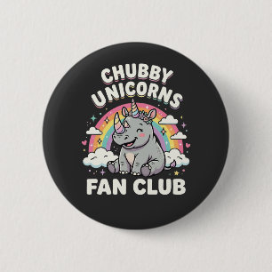 Cute Einhörner Fan Club Magisches Regenbogen Einho Button