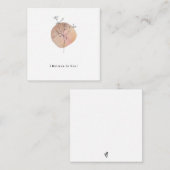 Cute Elegant Flower I Believe In You Quote Card Mitteilungskarte (Vorne/Hinten)