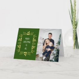 Cute Elegant Holiday Photo Card Karte