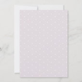 Cute Elegant Pink Meadow Floral Butterfly Baptism Einladung (Rückseite)