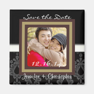 CUTE Eleganter Klassischer Save-The-Date-Magnet Magnet