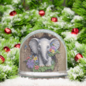 Cute Elephant Animal Schneekugeln (Weihnachten)