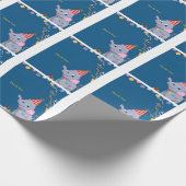 Cute Elephant Birthday  Geschenkpapier (Ecke)