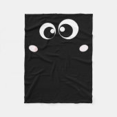 Cute Elephant Face Cartoon Style Easy Halloween Co Fleecedecke (Vorderseite)