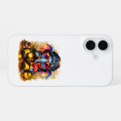 Cute Elephant iPhone 16 Case Rain Kawaii Hülle (Rückseite (Horizontal))