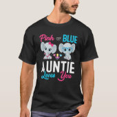 Cute Elephant Keeper Of The Gender Auntie Loves Yo T-Shirt (Vorderseite)