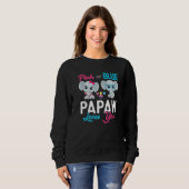Cute Elephant Keeper Of The Gender Papaw Loves You Sweatshirt (Vorne ganz)