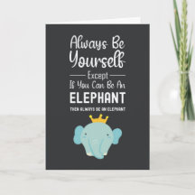Cute Elephant Lover Cards Funny Animals 