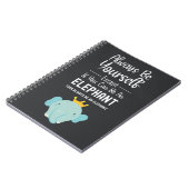 Cute Elephant Lover Gifts Fun Funny Animals Notizblock (Linke Seite)