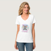 Cute Elephant on Cloud - I'm Ele-Fun-t Pun T-Shirt (Vorderseite Vollansicht)