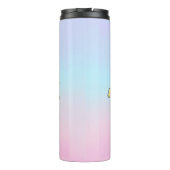 Cute Elephant on Cloud - I'm Ele-Fun-t Pun Thermosbecher (Rückseite)