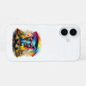Cute Elephant Rainbow iPhone 16 Case Hülle (Rückseite (Horizontal))