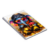 Cute Elephant Raincoat Kawaii Notebook Notizblock (Rechte Seite)