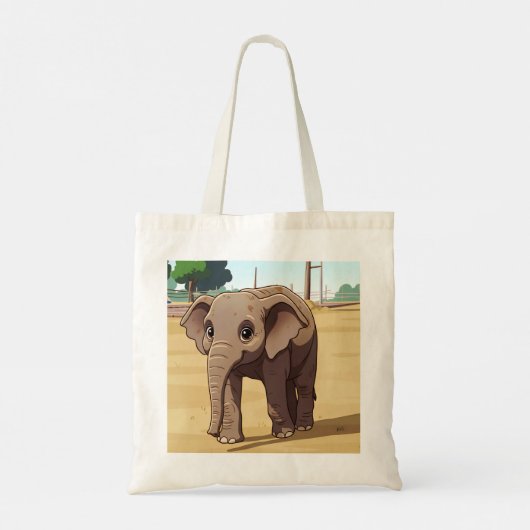 Cute elephant tote bag tragetasche (Rückseite)