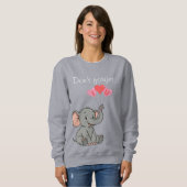 Cute elephant valentine's day   sweatshirt (Vorne ganz)