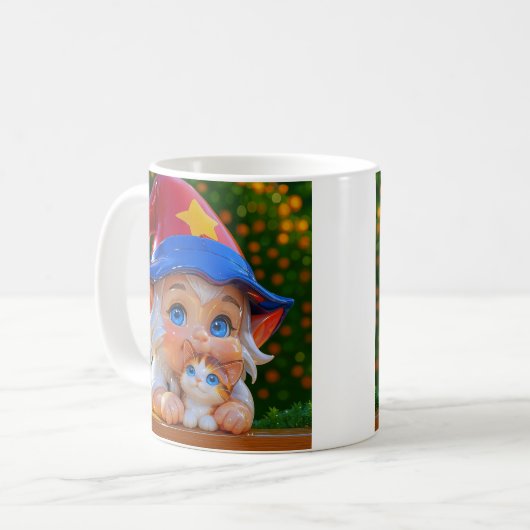Cute Elf Cat  Kaffeetasse (Vorderseite Links)