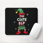 Cute Elf Christmas Pajamas Pjs Matching Family Gro Mousepad (Mit Mouse)