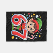 Cute Elf Six Seven 6 7 Meme Funny Christmas Costum Fleecedecke (Vorderseite (Horizontal))