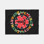 Cute Emergency Department Christmas Er Nurse Santa Fleecedecke (Vorderseite (Horizontal))