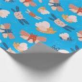 Cute-Engelchen-Muster Geschenkpapier (Ecke)