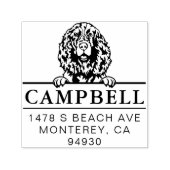 Cute English Springer Spaniel Custom Dog Address Permastempel (Design)