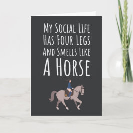 Cute Equestrian Cards Animal Equine Horse Funny Karte