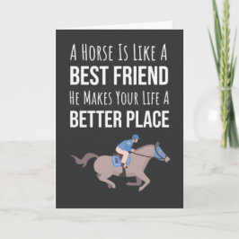 Cute Equestrian Cards Animal Horses Equine Riding Karte