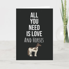 Cute Equine Cards Horse Equestrian Pony Animal Karte