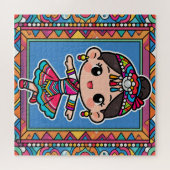Cute Ethnic Minority Girl Puzzle (Horizontal)