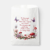 Cute Fairy First Birthday Gevor Treat Grab Bags Geschenktütchen (Vorderseite)