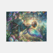 Cute Fairy Fleecedecke (Vorderseite (Horizontal))