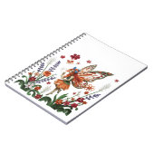 Cute Fairy in a Floral Garden Filigree Notizblock (Linke Seite)