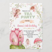 Cute fairy party invitation einladung (Vorderseite)