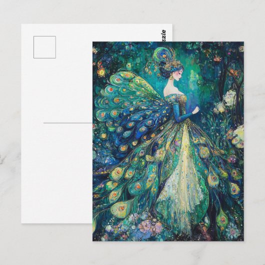 Cute Fairy Postkarte (Vorne/Hinten)