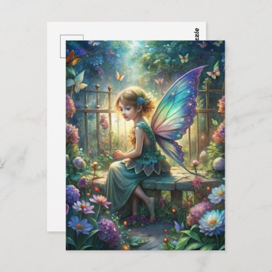 Cute Fairy Postkarte (Vorne/Hinten)