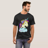 Cute Fairy Princess Unicorn on a Cloud T-Shirt (Vorne ganz)